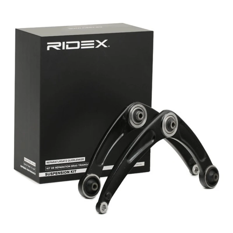 Image of RIDEX 772S0516 Control arm repair kit Front Axle Left, Control Arm Cast Steel Suspension Kit (772)