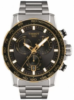 Image of Tissot Supersport Chrono Black Dial Stainless Steel Watch