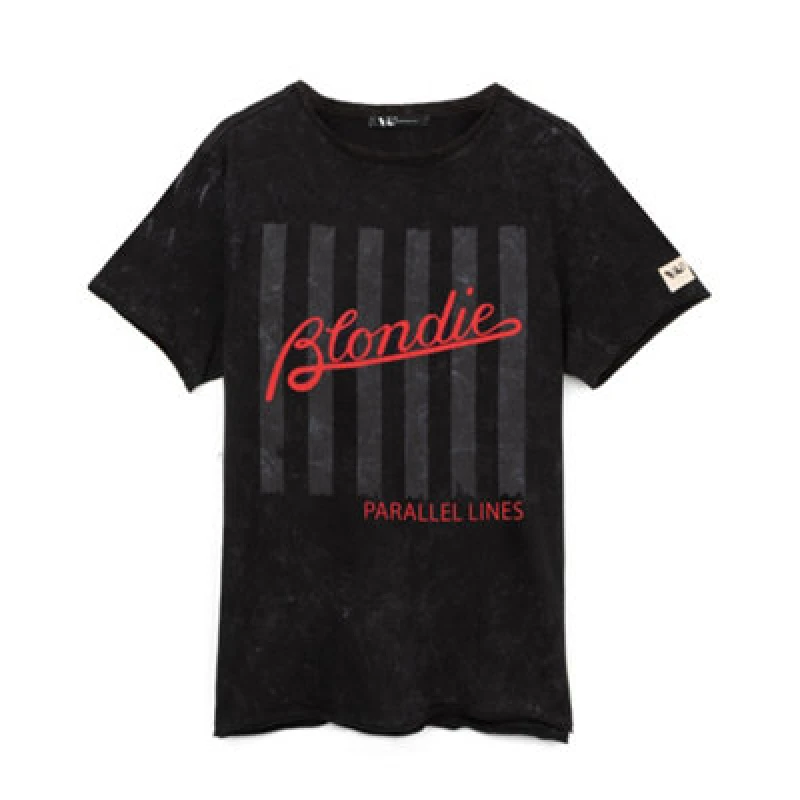 Image of Blondie Blondie Men Short Sleeved T-Shirt in Black Size: X-Large Black XL Male 5056210189160