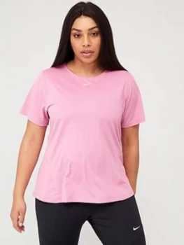 image of Nike Pro Training Tee (Curve) - Flamingo