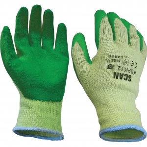 image of Scan Knit Shell Latex Palm Gloves XL Pack Of 12