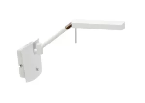 Image of Phuket Wall Lamp 1 Light 7W LED 3000K, 600lm, Matt White, Polished Chrome