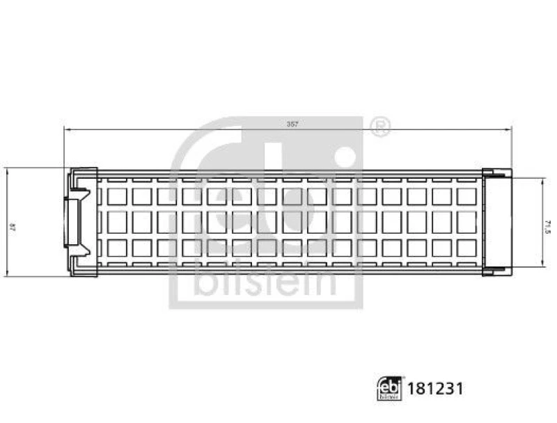 Image of Air filter FEBI BILSTEIN 181231