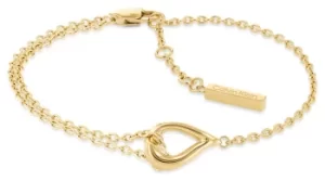 Image of Calvin Klein 35000077 Gold Tone Teardrop Bracelet Jewellery