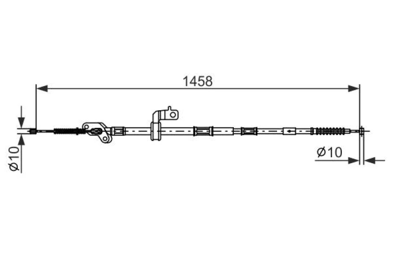 Image of Handbrake cable Bosch 1 987 482 903