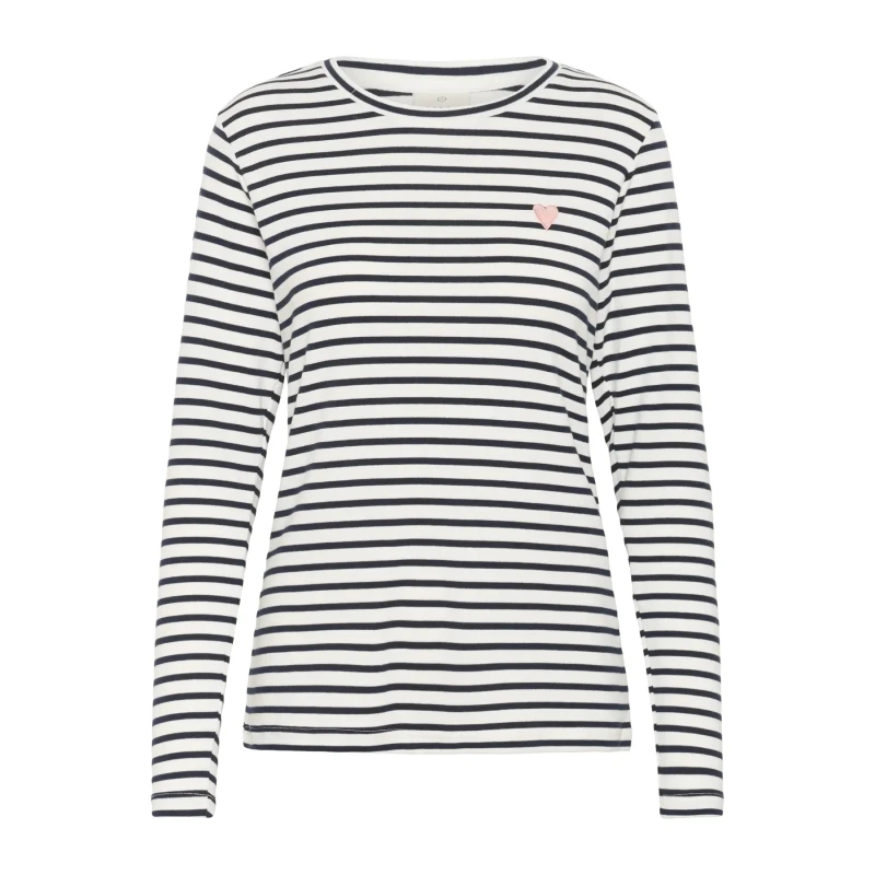 Image of Kaffe Womens long sleeve T-Shirt KAFFE Liddy Bleu Female L