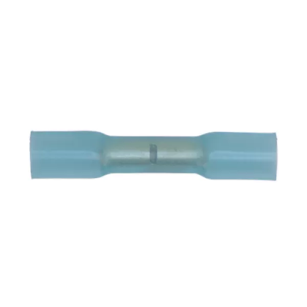 image of Sealey BTSB50 Heat Shrink Butt Connector Terminal &#216;5.8mm Blue Pack of 50