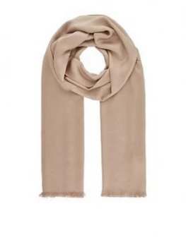 image of Accessorize Plain Woven Scarf - Champagne