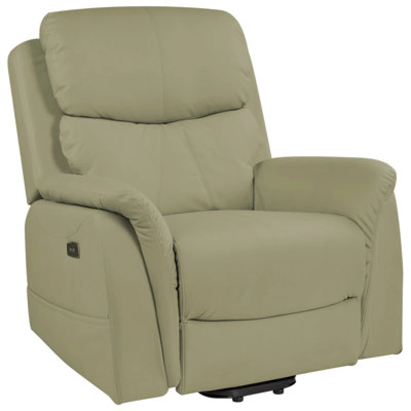 Image of Beliani Electric Recliner Chair Glorie With Massage Faux Leather Green