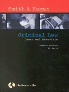Image of Criminal Law by J. C Smith and Brian Hogan Book