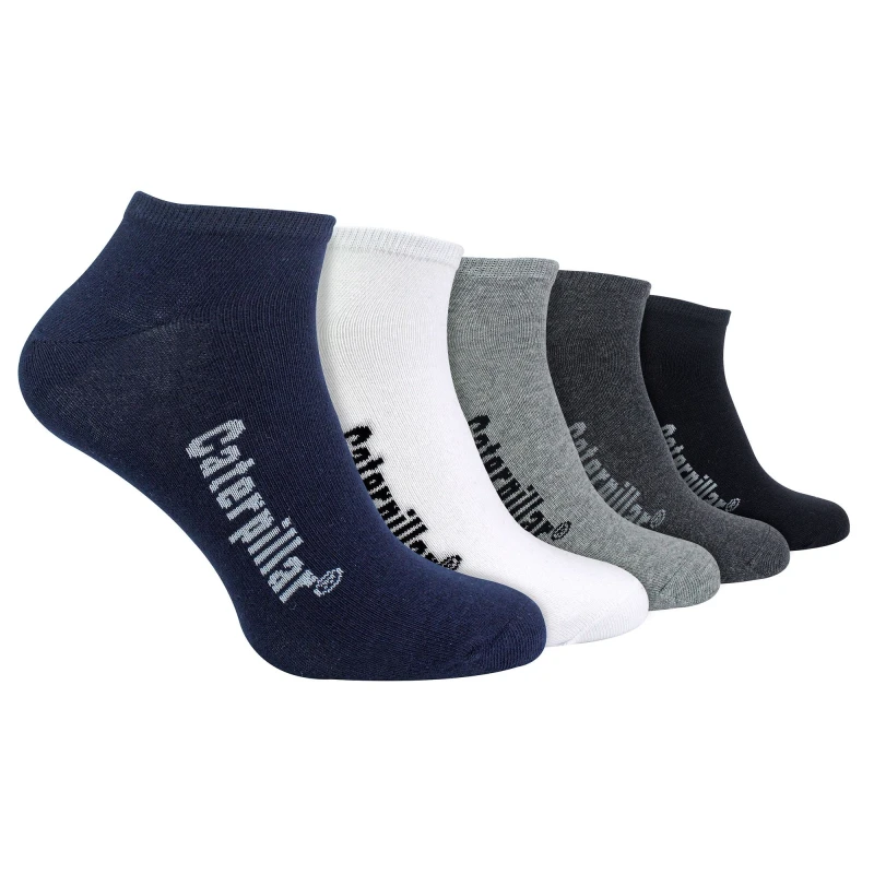 Image of Sock Snob Mens 5 Pack Cotton Rich Trainer Work Socks - 6-9 UK / Assorted