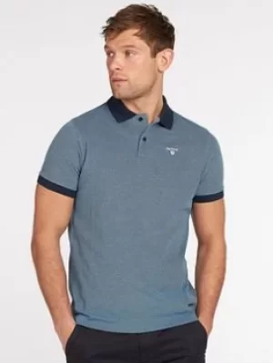 Barbour Sports Polo Mix, Navy Size M Men