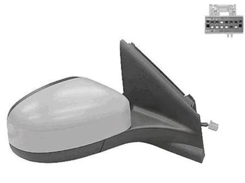 Image of VAN WEZEL 1881818 Wing mirror * HAGUS * Right, Heatable, primed Outside Mirror (50)
