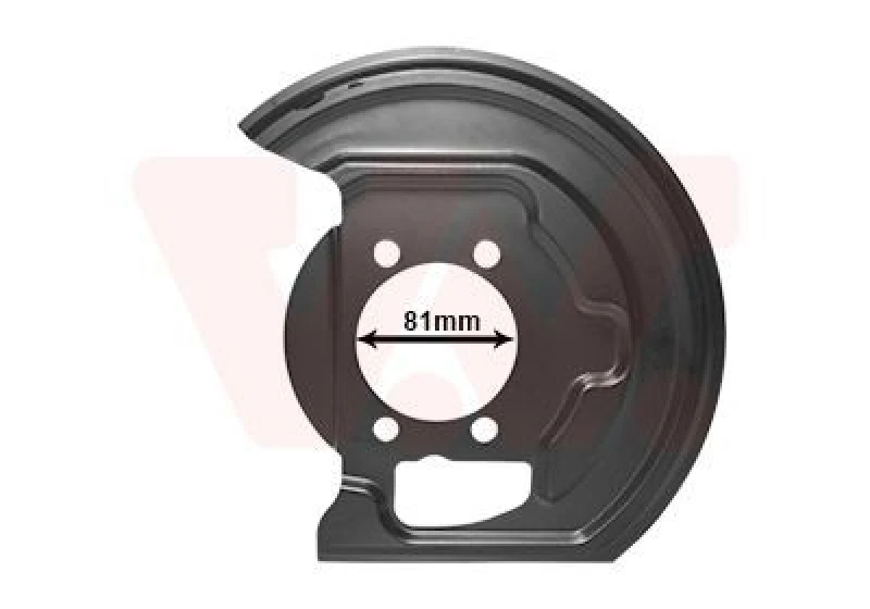 Image of VAN WEZEL Brake disc backing plate VAN WEZEL 3388372