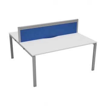 image of CB 2 Person Bench 1400 x 780 - Oak Top and Silver Legs