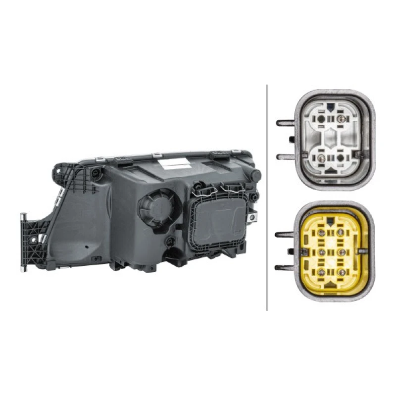 Image of HELLA 1EH 354 987-061 Headlights PY21W, Right, with bulbs, Halogen Headlight (259)