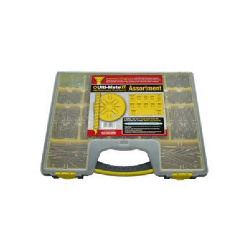 Image of Ulti-Mate Woodscrews Pozisquare Double Csk Zyp - 9Ultimatecase1 - Case Of 1610 Screws -