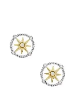 Image of Fossil Sterling Silver Ladies Stud Earrings