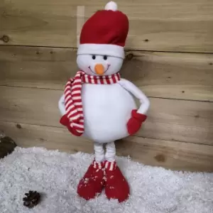 Image of 70cm Plush Christmas Snowman with Extendable Legs