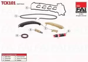 image of Timing Chain Kit FAI TCK101