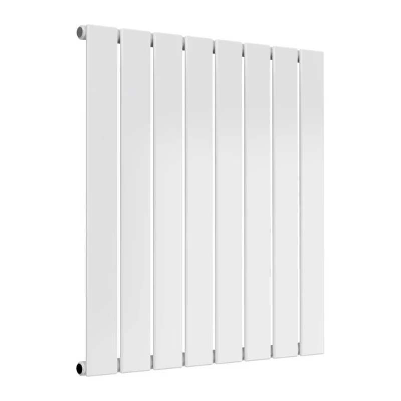 Image of Bathroom Kingdom Flat White Single Flat Panel Horizontal Radiator 600x588 White Unisex