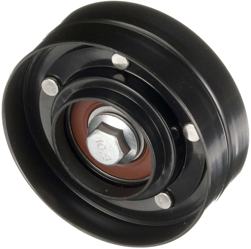 Image of GATES T36884 Idler Pulley FleetRunner Metal Deflection/Guide Pulley,v-ribbed belt (312)