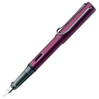 image of Lamy Al Star Black Purple Fountain Pen - Medium Nib