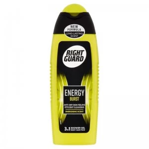 image of Right Guard 3 in 1 Energy Burst Shower Gel 250ml