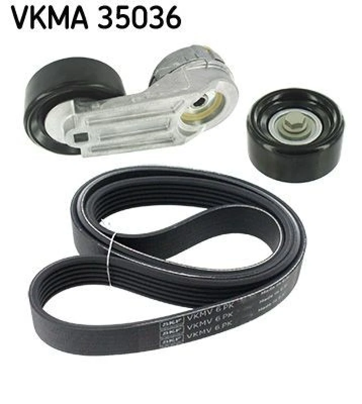 Image of SKF V-Ribbed Belt Set SKF VKMA 35036