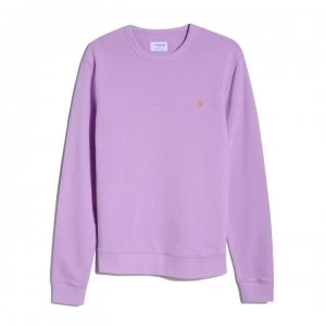 image of Farah Vintage Tim Crew Sweatshirt - Lavender 522