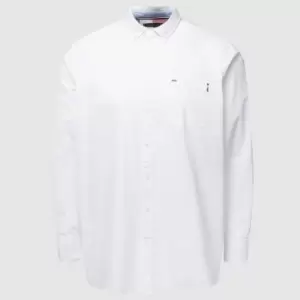 Image of Tommy Hilfiger Big & Tall Mens Solid Oxford Shirt - White - XXXL