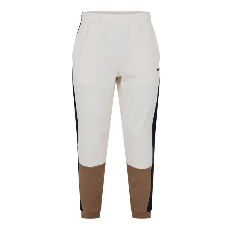 Image of Lacoste Mens Closed Hem Fleece Joggers Lapland/Cookie male 2XS