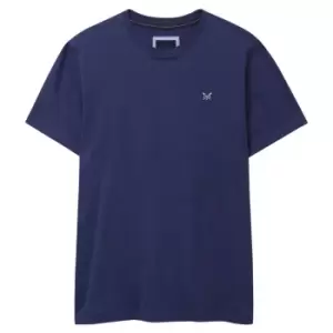 Image of Crew Clothing Mens Classic Tee Twilight Blue XXL