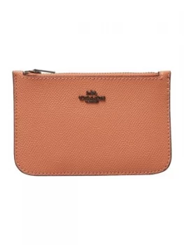 Image of Coach Zip top card case Dark Pink