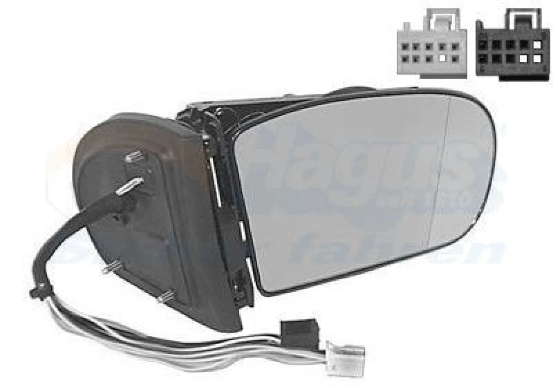 Image of VAN WEZEL Wing mirror VAN WEZEL 3041858