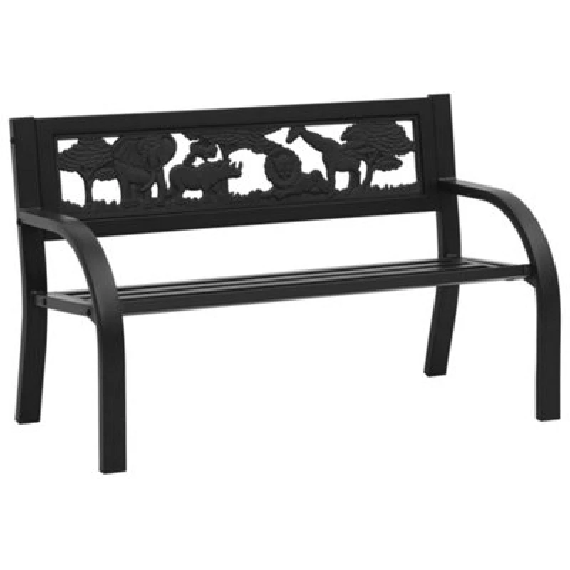 Image of VIDAXL Children Garden Bench 86cm Steel Vidaxl 8720286722862