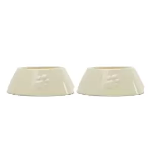 Image of Scruffs Icon 2pc Long Eared Bowl Set Cream - 20/21cm