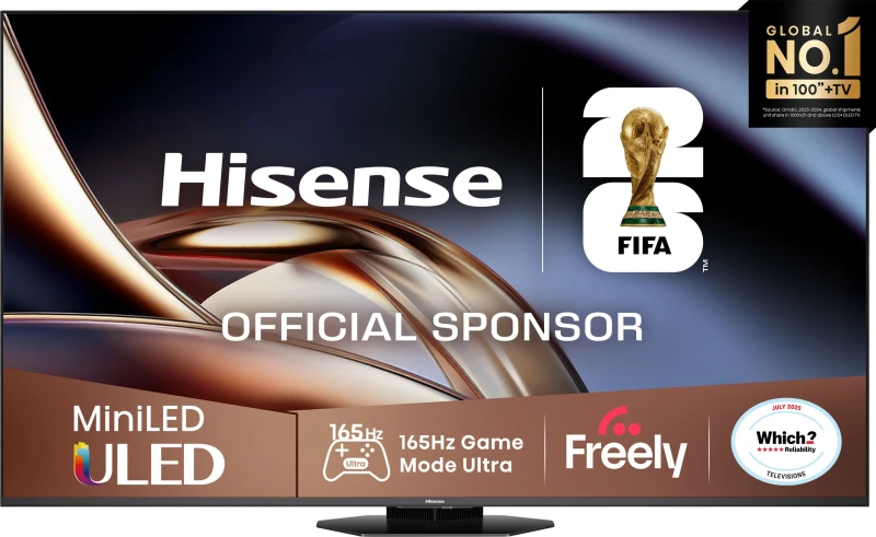 Image of Hisense 55" 55U8QTUK Smart 4K Ultra HD Mini LED TV
