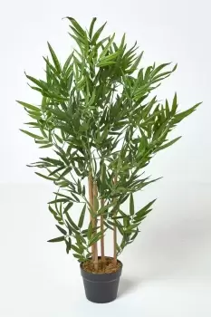 Image of Green 3ft Bamboo Tree Artificial Plant with Pot, 95 cm