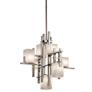 image of 7 Light Pendant Chandelier Light Classic Pewter, G9