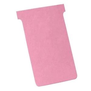 Image of Nobo T Cards Size 3 Light Pink Pack of 100 T Cards 32938916