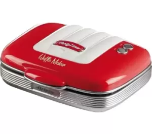 image of ARIETE Party Time 1973 Waffle Maker - Red, Red