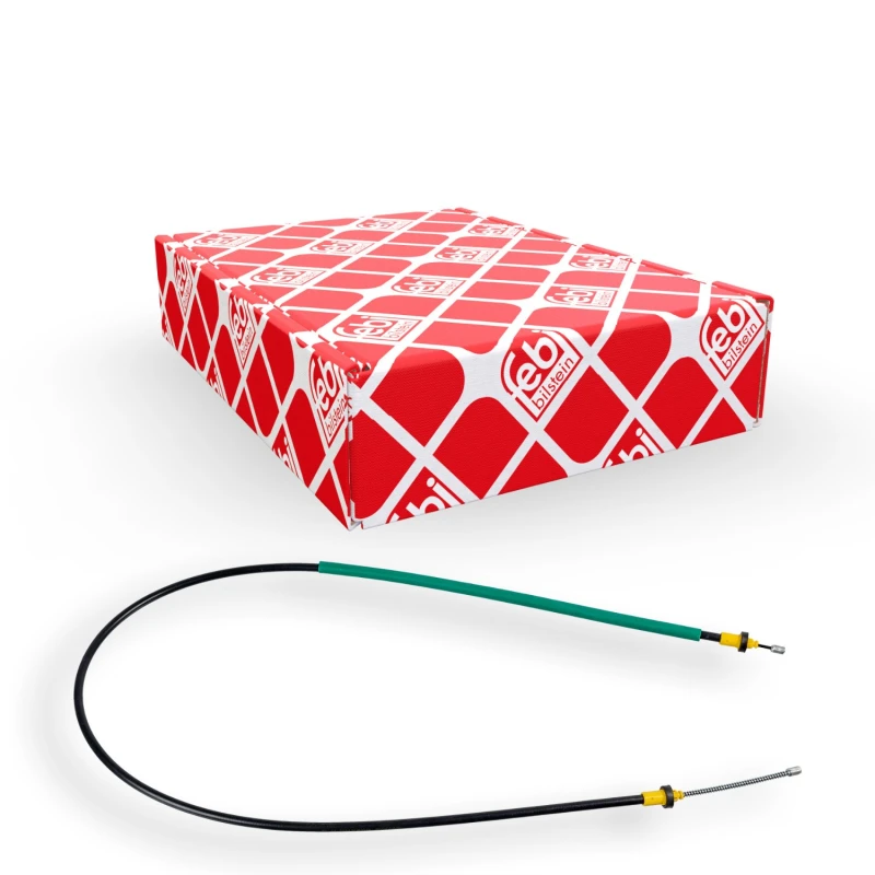 Image of FEBI BILSTEIN 101814 Brake Cable Right Rear, 1667mm Cable,parking brake (124)