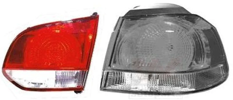 Image of VAN WEZEL 5863934 Rear light Inner Section, without bulb holder, Right Combination Rearlight (391)