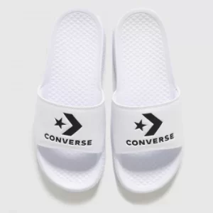 image of Converse White All Star Slide Sandals