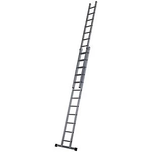 image of Werner Professional 6.28m 2 Section Aluminium Extension Ladder