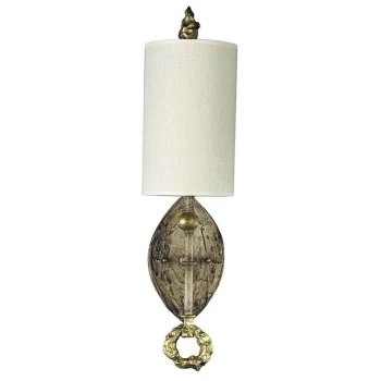 Image of Dumaine - 1 Light Indoor Wall Light Gold, E27 - Elstead