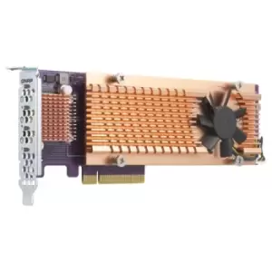 Image of QNAP QM2-4P-384 interface cards/adapter Internal PCIe
