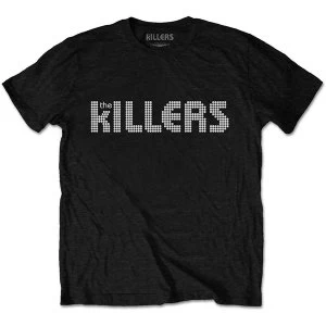 Image of The Killers - Dots Logo Mens Large T-Shirt - Black
