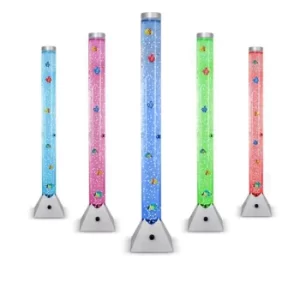 Image of Colour Changing 90cm LED Bubble Tower with 6 Floating Fish